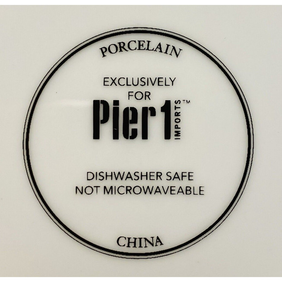 Rare PIER 1 Christmas Tree Plate Set (4) Colorful Holiday Appetizer Canape 6” - Picture 6 of 10